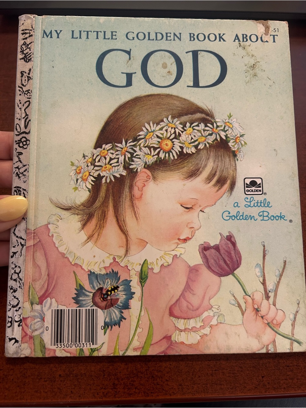 Vintage My Little Golden Book About God Children’s Religious Book